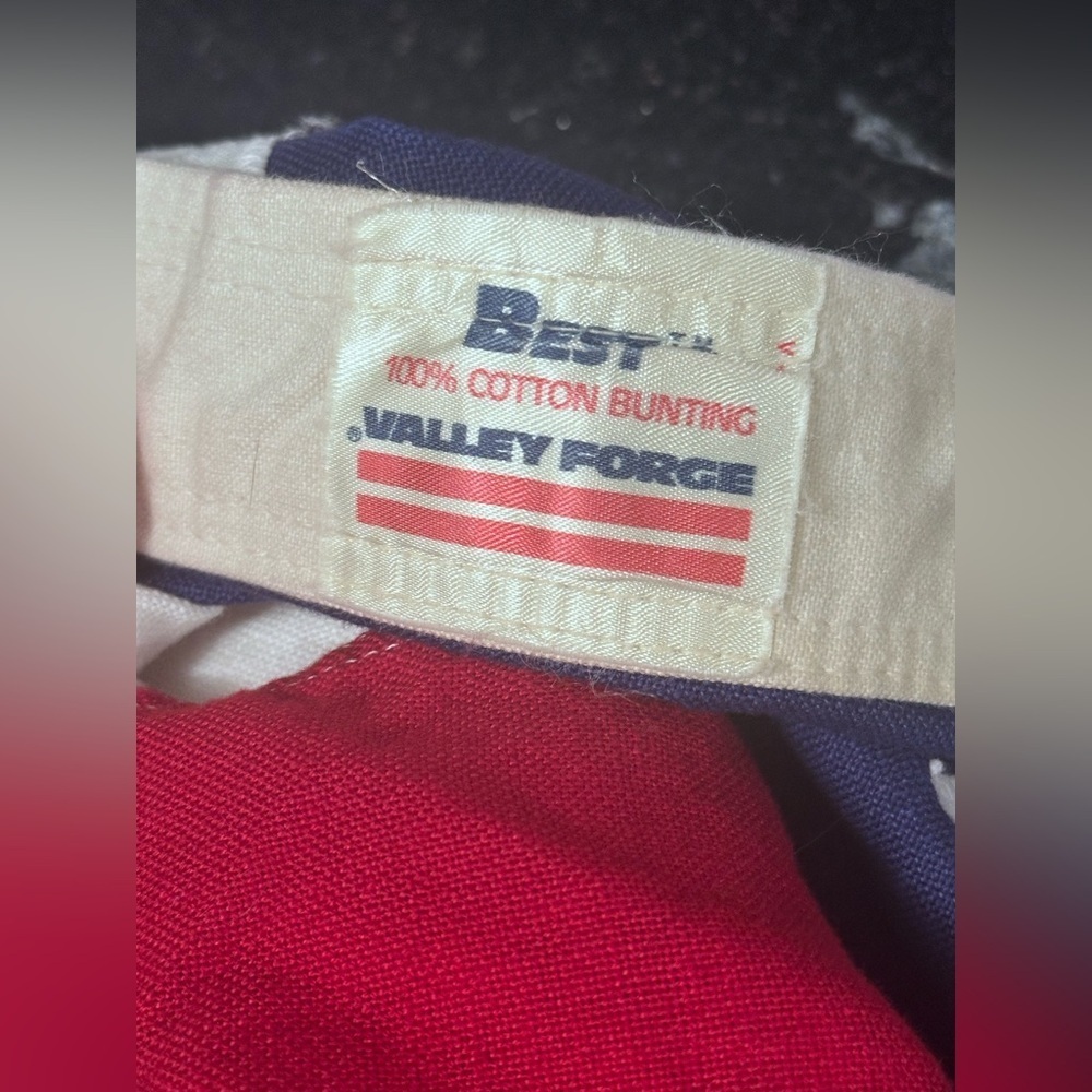 Valley Forge Flag Co. American 58" x 115" 100% Cotton 50 Stars Large Vintage USA - Picture 3 of 4
